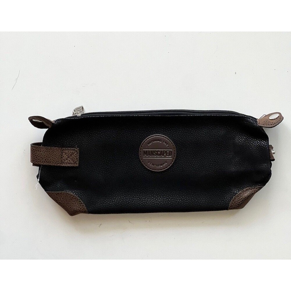 Manscaped The Shed Mens Premium Quality Toiletry Bag Leather Kit